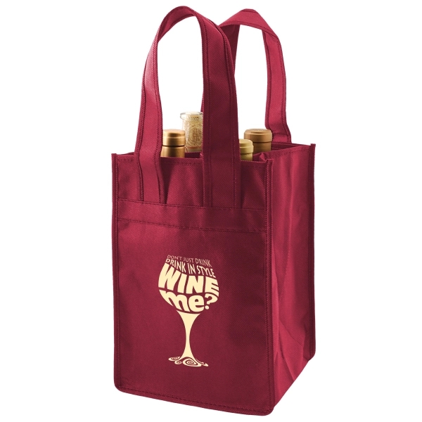 4 bottle wine tote