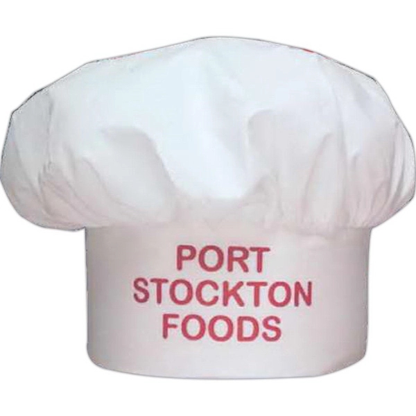 White Muslin Chef Hat with Web Back - White Muslin Chef Hat with Web Back - Image 0 of 0