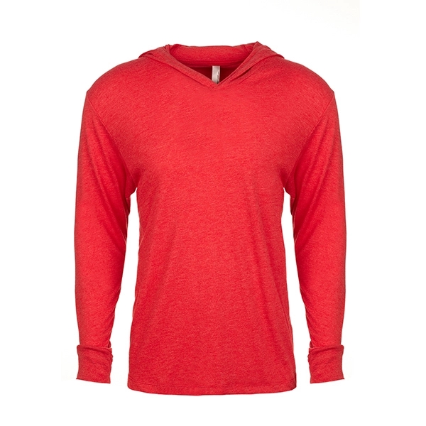 Unisex Tri-Blend Long Sleeve Hoodie T-Shirt - Unisex Tri-Blend Long Sleeve Hoodie T-Shirt - Image 8 of 12