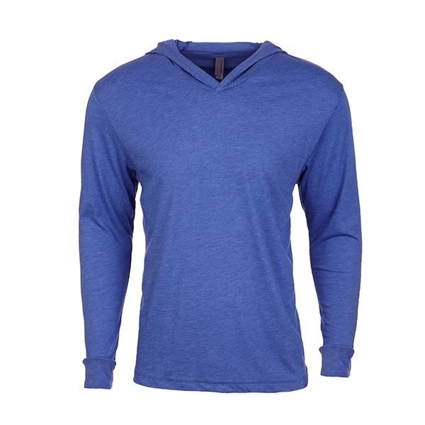 Unisex Tri-Blend Long Sleeve Hoodie T-Shirt - Unisex Tri-Blend Long Sleeve Hoodie T-Shirt - Image 9 of 12