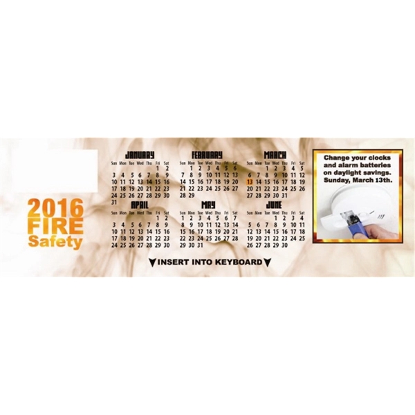 Fire Safety Keyboard Calendar - Fire Safety Keyboard Calendar - Image 0 of 1