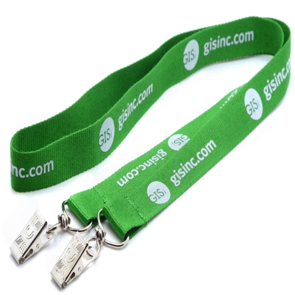 3/4" Custom Open Ended Polyester Lanyard w/ Badge Holder - 3/4" Custom Open Ended Polyester Lanyard w/ Badge Holder - Image 4 of 9