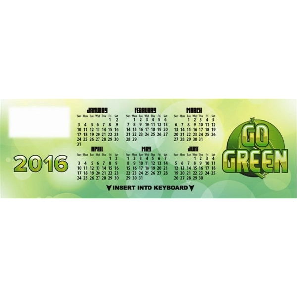 Custom Go Green Keyboard Calendar