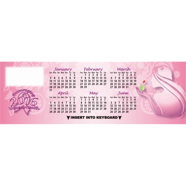 Custom Women's Health Keyboard Calendar