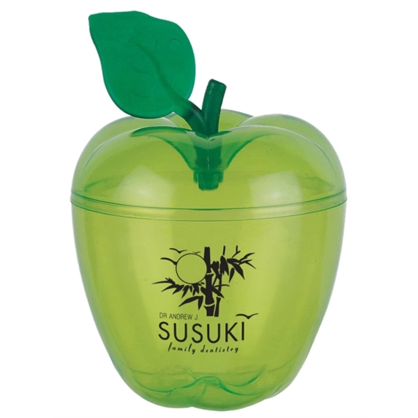 Plastic Apple Shaped Container BNoticed | Put a Logo on It | The