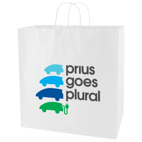 White Kraft Shopping Bag - White Kraft Shopping Bag - Image 0 of 0