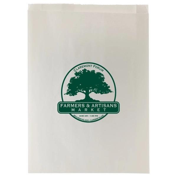 White Kraft Paper Merchandise Bags - White Kraft Paper Merchandise Bags - Image 1 of 6