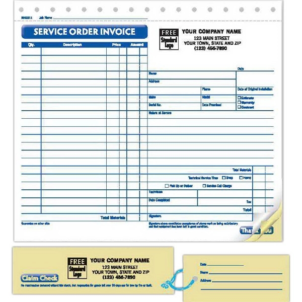 Service Orders, Large, with ID Tag - Service Orders, Large, with ID Tag - Image 1 of 1