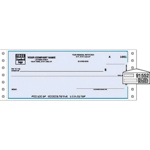 Multipurpose continuous check with lines - Multipurpose continuous check with lines - Image 1 of 1