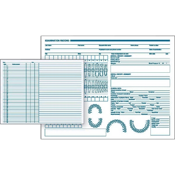 Dental Exam Record, Primary Arch & Geometric Diagrams - Dental Exam Record, Primary Arch & Geometric Diagrams - Image 1 of 1