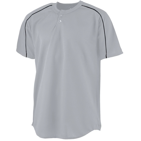 Wicking Two-Button Youth Baseball Jersey - Wicking Two-Button Youth Baseball Jersey - Image 4 of 5