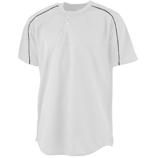 Wicking Two-Button Youth Baseball Jersey - Wicking Two-Button Youth Baseball Jersey - Image 5 of 5