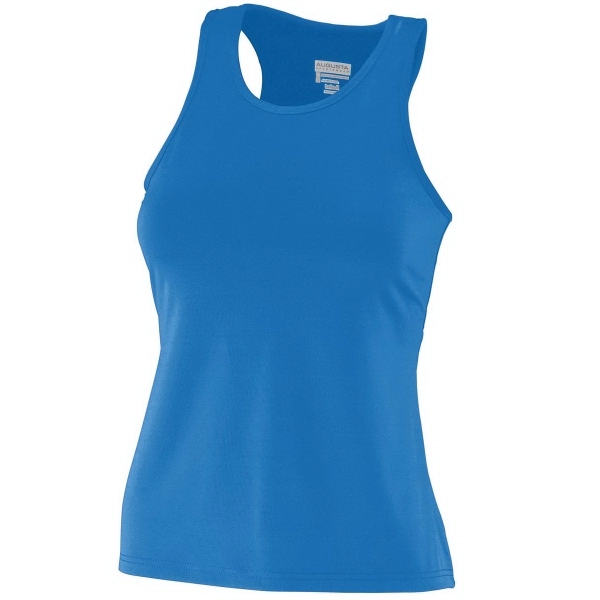 Girls Poly/Spandex Solid Racerback Tank - Girls Poly/Spandex Solid Racerback Tank - Image 2 of 3