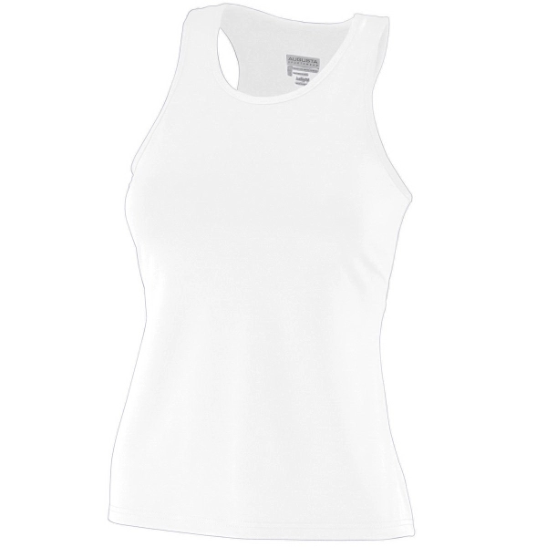 Girls Poly/Spandex Solid Racerback Tank - Girls Poly/Spandex Solid Racerback Tank - Image 3 of 3