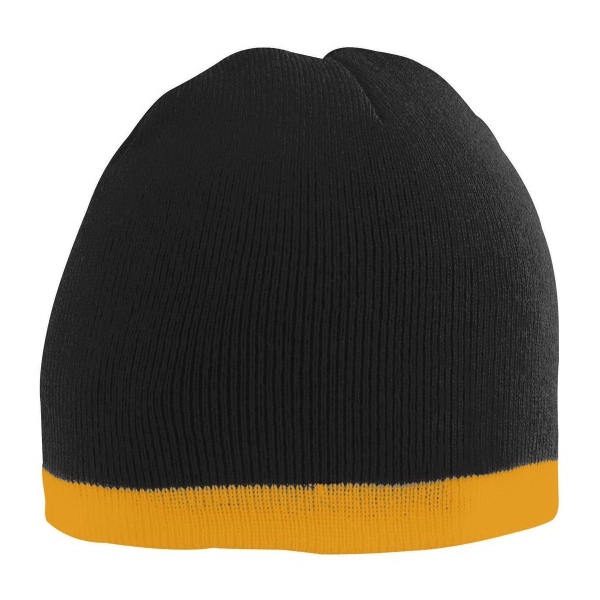 Two-Tone Knit Beanie - Two-Tone Knit Beanie - Image 1 of 3