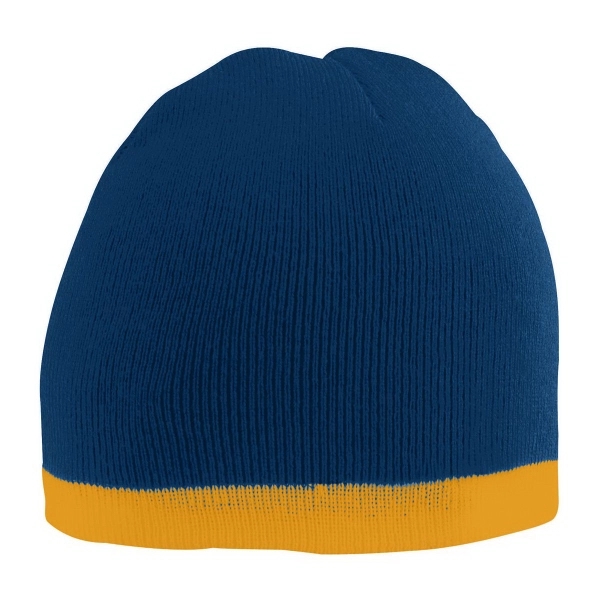 Two-Tone Knit Beanie - Two-Tone Knit Beanie - Image 2 of 3