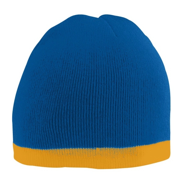 Two-Tone Knit Beanie - Two-Tone Knit Beanie - Image 3 of 3