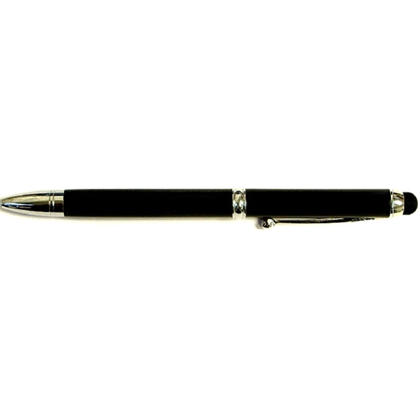 Blue & Black Ink Metal Pen with Stylus and Case - Blue & Black Ink Metal Pen with Stylus and Case - Image 1 of 4