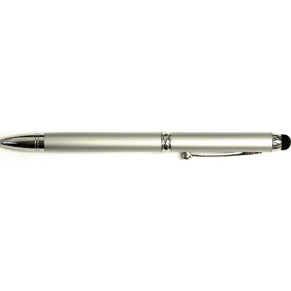 Blue & Black Ink Metal Pen with Stylus and Case - Blue & Black Ink Metal Pen with Stylus and Case - Image 3 of 4