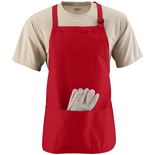 Medium Length Apron with Pouch - Medium Length Apron with Pouch - Image 6 of 9