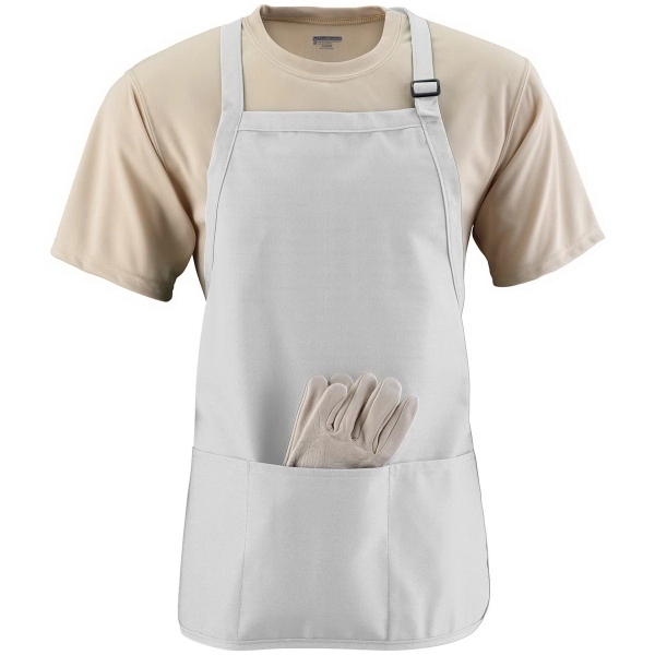 Medium Length Apron with Pouch - Medium Length Apron with Pouch - Image 1 of 9