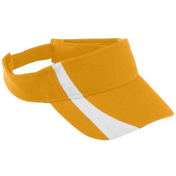 Adult Adjustable Wicking Mesh Two-Color Visor - Adult Adjustable Wicking Mesh Two-Color Visor - Image 2 of 9
