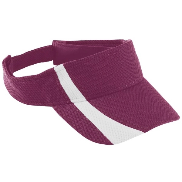 Adult Adjustable Wicking Mesh Two-Color Visor - Adult Adjustable Wicking Mesh Two-Color Visor - Image 4 of 9