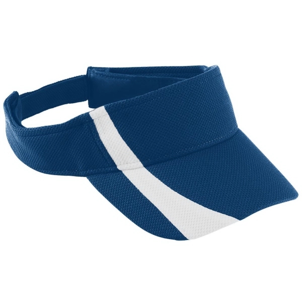 Adult Adjustable Wicking Mesh Two-Color Visor - Adult Adjustable Wicking Mesh Two-Color Visor - Image 5 of 9