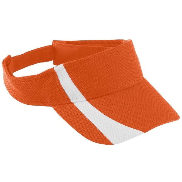 Adult Adjustable Wicking Mesh Two-Color Visor - Adult Adjustable Wicking Mesh Two-Color Visor - Image 6 of 9