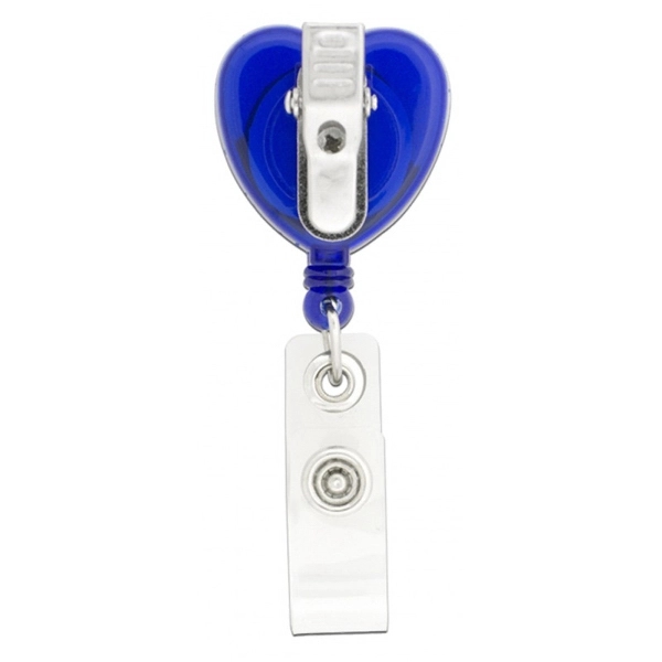 Heart Retractable Badge Holder - Heart Retractable Badge Holder - Image 2 of 4