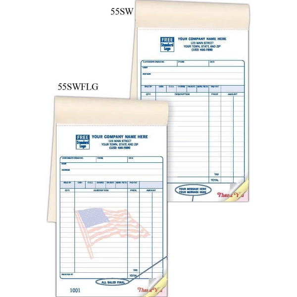 Retail Sales Book, Large, Classic Design - Retail Sales Book, Large, Classic Design - Image 1 of 1