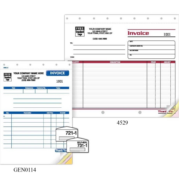 Compact Invoice, Carbonless - Compact Invoice, Carbonless - Image 1 of 1