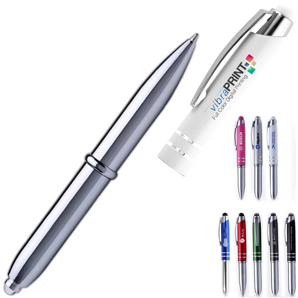 Flasher 3-in-1 Stylus, Pen, LED Flashlight