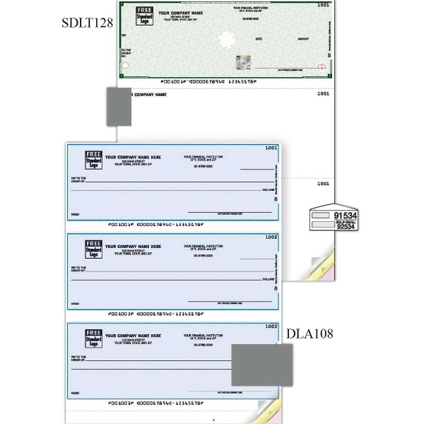 Laser 3-on-a-page check - Laser 3-on-a-page check - Image 1 of 1