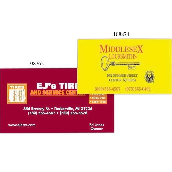 Custom Business Card, Jumbo Magnet