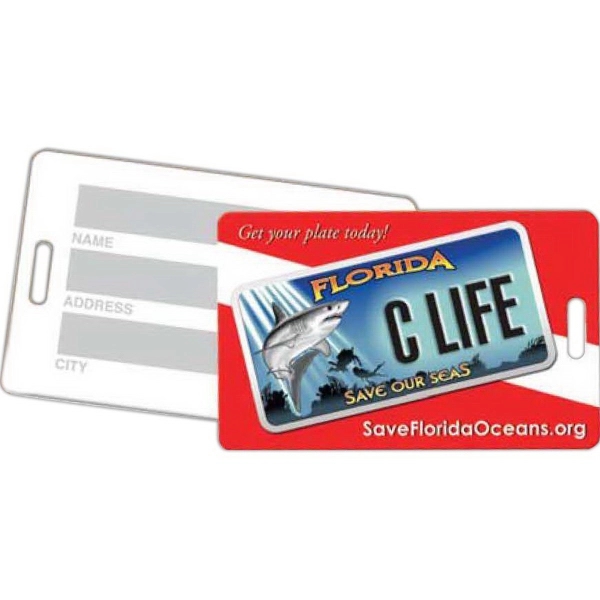 Luggage Tag Paneled Back for Writing, Small - Luggage Tag Paneled Back for Writing, Small - Image 1 of 1