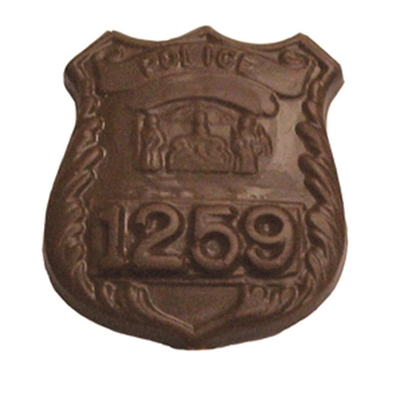 Chocolate Police Badge