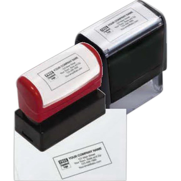 Stamp, Name & Address, Medium - Pre-Inked - Stamp, Name & Address, Medium - Pre-Inked - Image 1 of 1