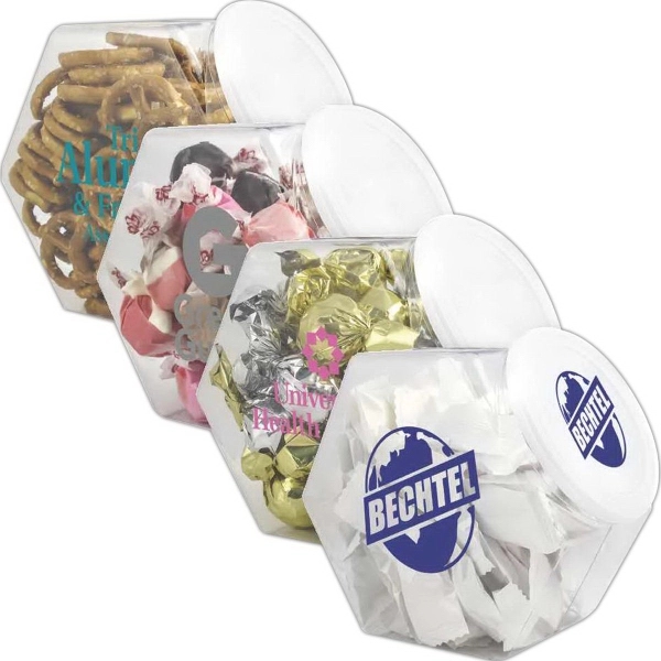 Penny Candy Jar with Salted Mini Pretzels