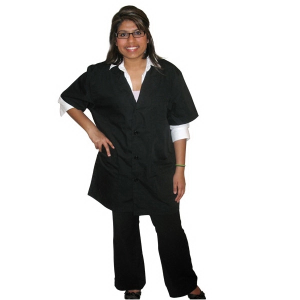 Canadian Made Unisex Short Sleeves Lab Coats - Canadian Made Unisex Short Sleeves Lab Coats - Image 2 of 7