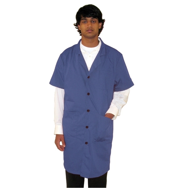 Canadian Made Unisex Short Sleeves Lab Coats - Canadian Made Unisex Short Sleeves Lab Coats - Image 3 of 7
