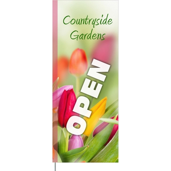 3' x 8' Custom Single Reverse Square Feather Flag - 3' x 8' Custom Single Reverse Square Feather Flag - Image 0 of 4