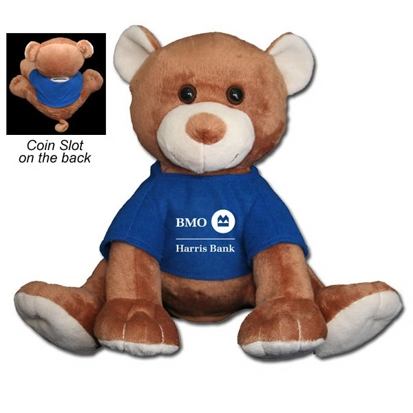 8" Brown Bear Coin Bank - 8" Brown Bear Coin Bank - Image 0 of 11
