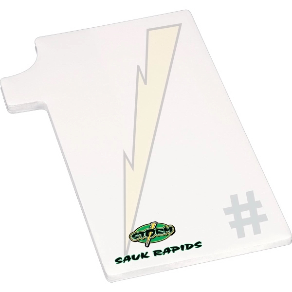 4" x 6" Die Cut Earth Friendly Adhesive Notepad-25 Sheets