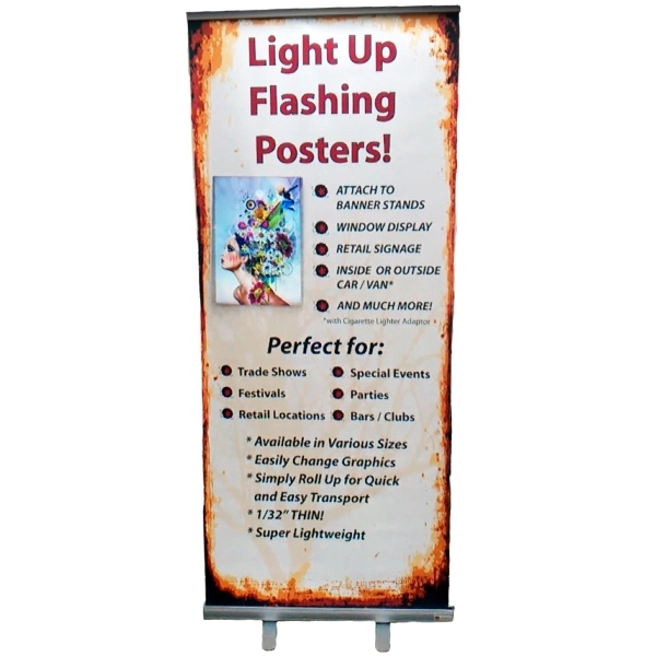 Light Up Flash Poster with Roll Up Banner - Light Up Flash Poster with Roll Up Banner - Image 0 of 0