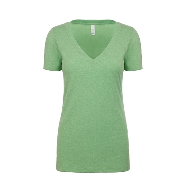 Women's CVC Deep V-Neck - Women's CVC Deep V-Neck - Image 32 of 32