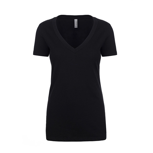 Women's CVC Deep V-Neck - Women's CVC Deep V-Neck - Image 2 of 32