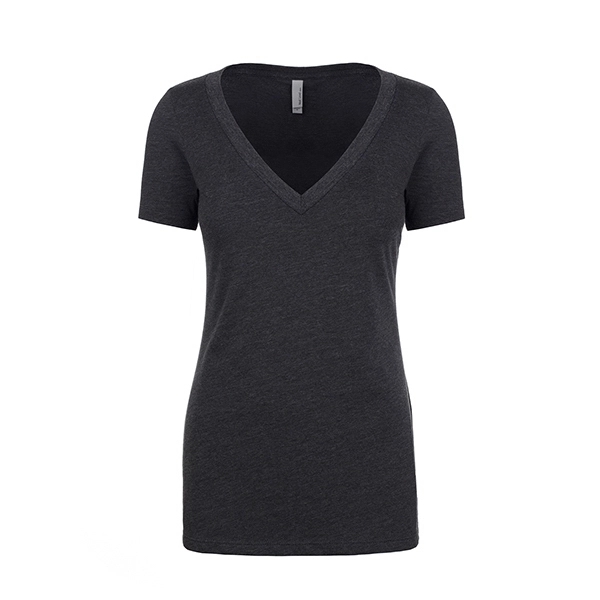 Women's CVC Deep V-Neck - Women's CVC Deep V-Neck - Image 5 of 32