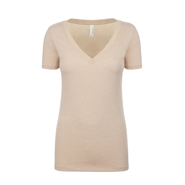 Women's CVC Deep V-Neck - Women's CVC Deep V-Neck - Image 6 of 32