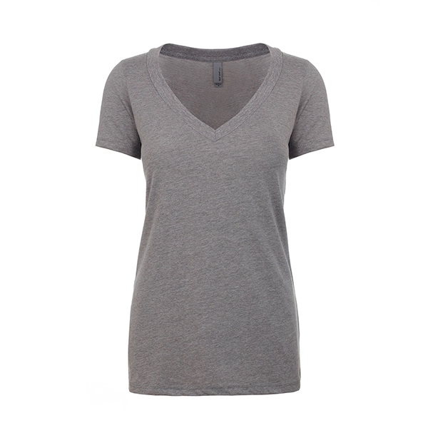 Women's CVC Deep V-Neck - Women's CVC Deep V-Neck - Image 4 of 32
